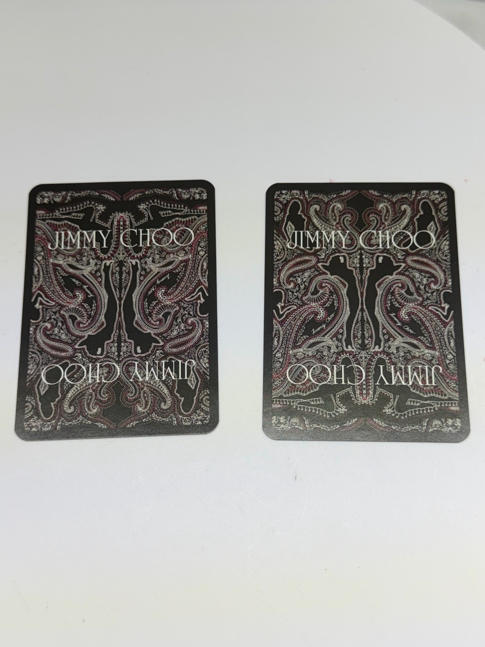 Jimmy Choo Black Playing Cards